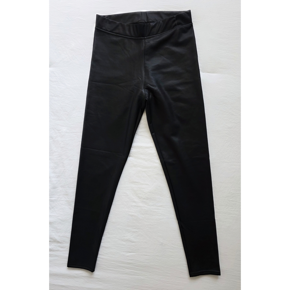 Black Faux Leather Leggings